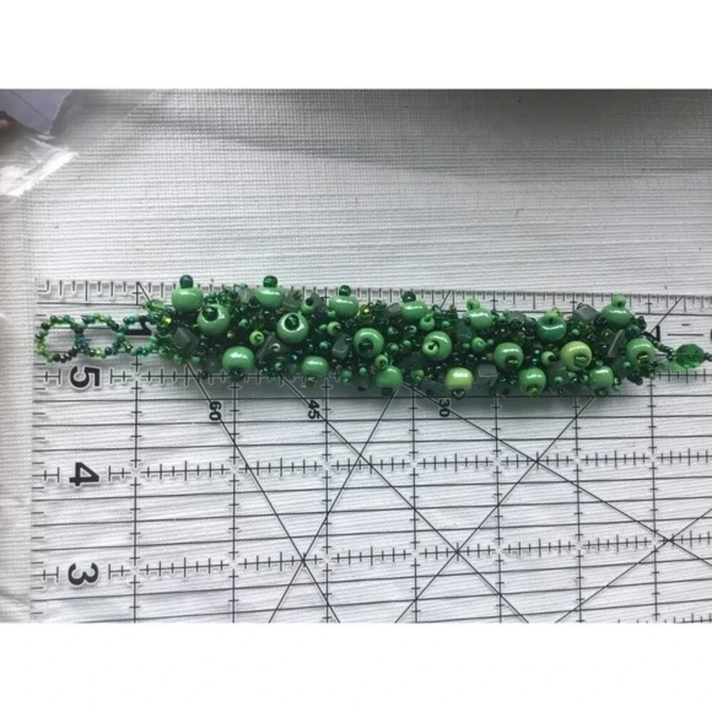 Unbranded green beaded